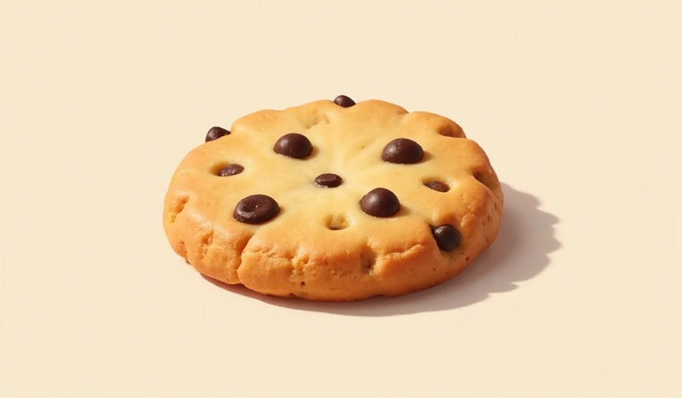 Illustrazione di un biscotto digitale che rappresenta un cookie di un sito web